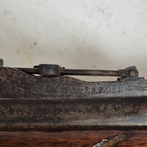 72 - An Antique bolt action rifle, various touch marks but no maker's marks, no. to the barrel 1867, impr... 