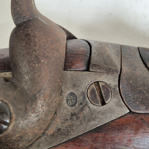 72 - An Antique bolt action rifle, various touch marks but no maker's marks, no. to the barrel 1867, impr... 