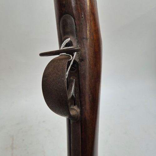 72 - An Antique bolt action rifle, various touch marks but no maker's marks, no. to the barrel 1867, impr... 