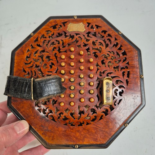 338 - C. WHEATSTONE & CO - a Victorian concertina manufactured by The Wheatstone & Co of London, serial no... 