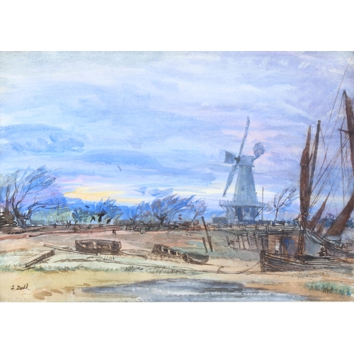 799 - Francis Dodd RA RWS NEAC (1874 - 1949), Rye Sussex circa 1910, watercolour, signed, 20cm x 30cm, fra... 