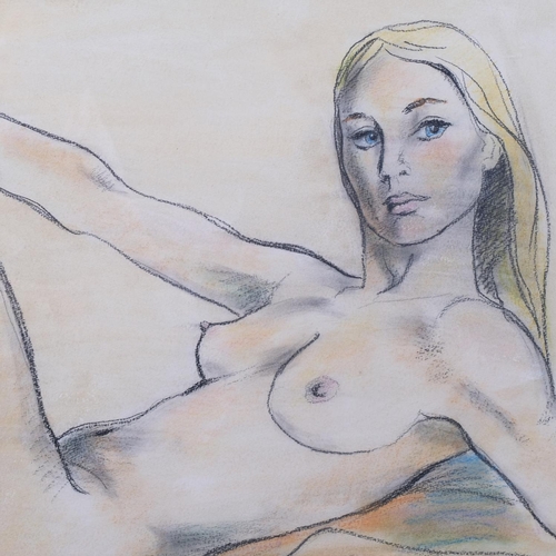 535 - Ronald Cameron (1930 - 2013), nude life study, coloured pastels, signed, 51cm x 72cm, framed