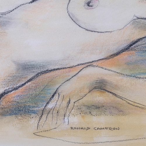 535 - Ronald Cameron (1930 - 2013), nude life study, coloured pastels, signed, 51cm x 72cm, framed