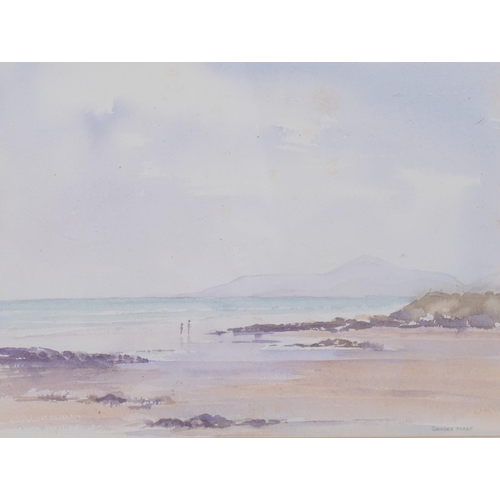 570 - Sandra Maze (Irish), scene on the Antrim coast, watercolour, signed, 24cm x 32cm, framed