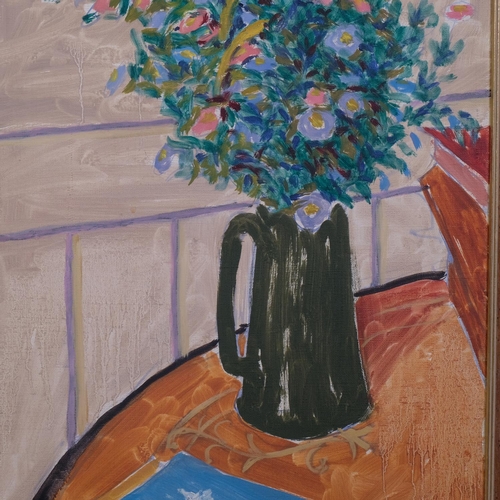 619 - Ivor Johns, still life flowers, oil on canvas, signed and dated 1957, 61cm x 41cm, framed