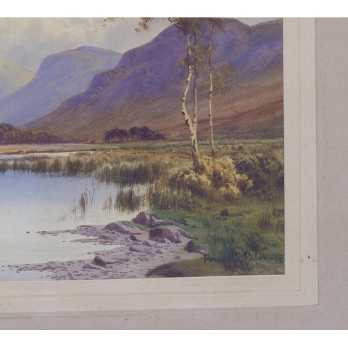 627 - Donald Paton (Edward H Thompson), the marshy moorland, Ross Shire, watercolour, signed, 24cm x 34cm,... 