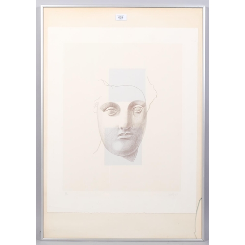 629 - Alison Watt, narcissus, screenprint, signed in pencil, no. 12/100, sheet size 64cm x 51cm, framed