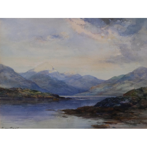 655 - Henderson Tarbet, Ben More, Mull, watercolour, signed, 36cm x 48cm, framed