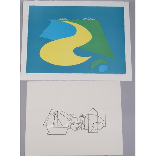 662 - Stan Rosenthal, folder of screenprints, Sussex scenes, all signed in pencil (7)