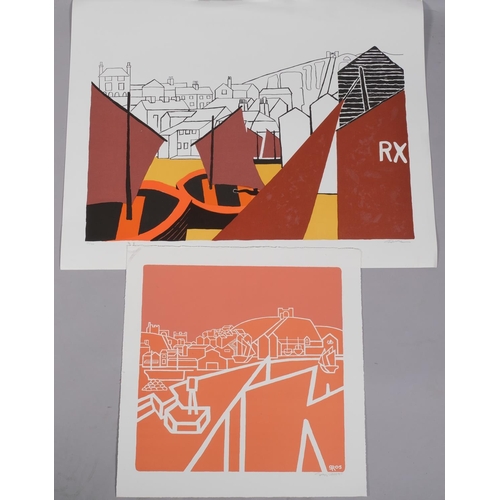 662 - Stan Rosenthal, folder of screenprints, Sussex scenes, all signed in pencil (7)