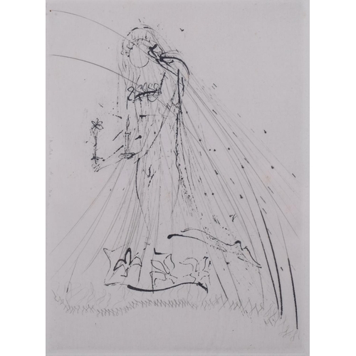 696 - Salvador Dali, Les Amours De Cassandre, drypoint etching for folio, 1968, from an edition of 299 cop... 