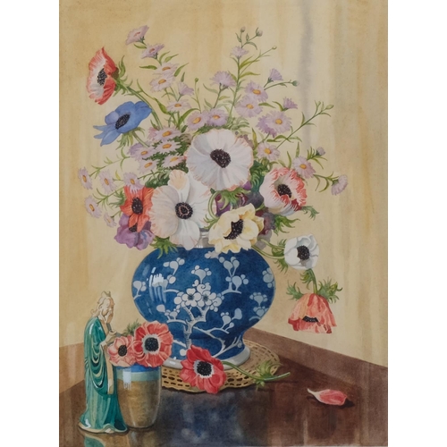 750 - C D Colman, Oriental still life, watercolour, signed and dated '62, 40cm x 30cm, framed