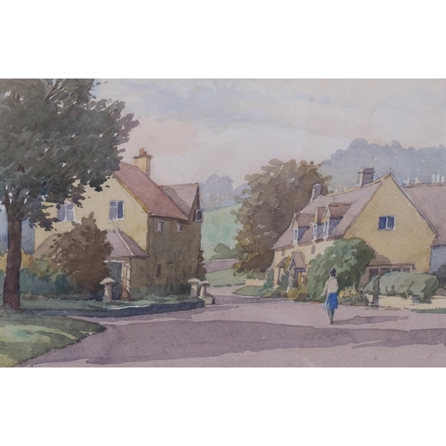 769 - Arthur Belcher, village scene, watercolour, signed and dated 1970, 26cm x 36cm, framed