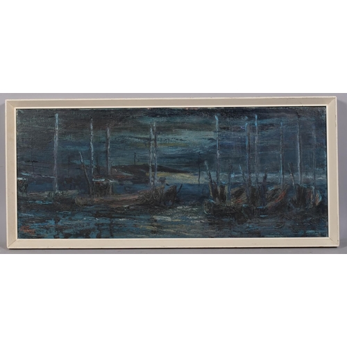 772 - Gilbert Wiper, Port Avogie, Co Down Northern Ireland, oil on canvas, signed and dated 1965, 30cm x 7... 