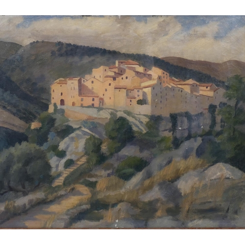 773 - Mary O'Neill, Tourettes Sur Loup, Alpes Maritimes, oil on canvas, signed and dated 1938, 51cm x 61cm... 