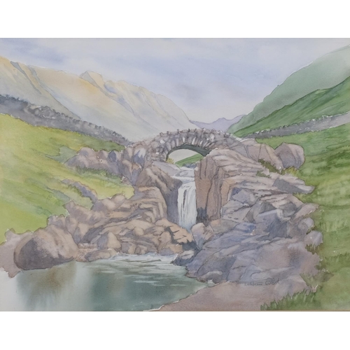 791 - Kathleen Gilbert, Stockley Bridge, watercolour, signed, 31cm x 41cm, framed