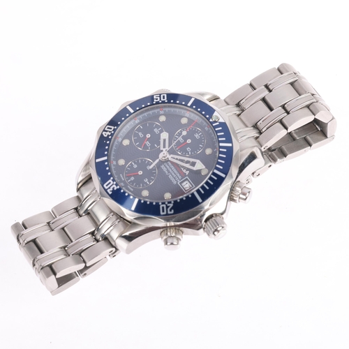 1005 - OMEGA - a stainless steel Seamaster Professional automatic chronograph calendar bracelet watch, ref.... 