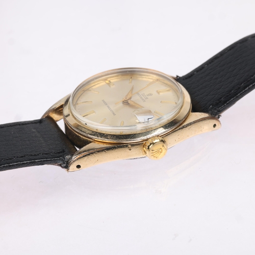 1012 - TUDOR - a Vintage gold plated stainless steel Oysterdate mechanical wristwatch, ref. 7974, circa 195... 