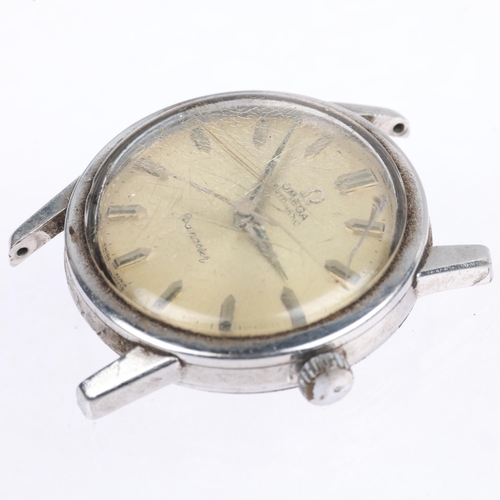 1024 - OMEGA - a stainless steel Seamaster automatic wristwatch head, ref. 14762 61 SC, circa 1960, silvere... 