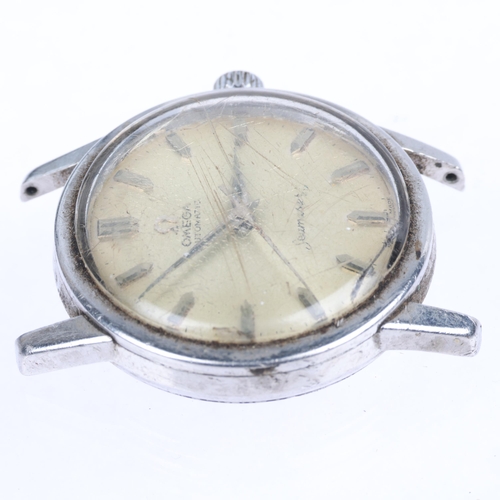 1024 - OMEGA - a stainless steel Seamaster automatic wristwatch head, ref. 14762 61 SC, circa 1960, silvere... 