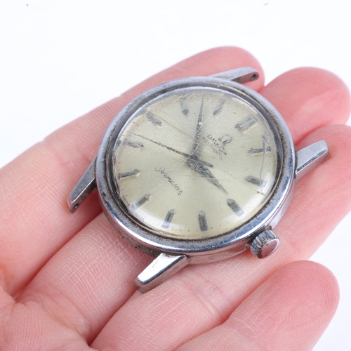 1024 - OMEGA - a stainless steel Seamaster automatic wristwatch head, ref. 14762 61 SC, circa 1960, silvere... 