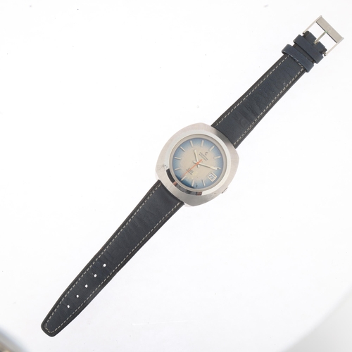 1027 - CERTINA - a Vintage stainless steel DS 288 automatic calendar wristwatch, circa 1970s, ombre blue di... 