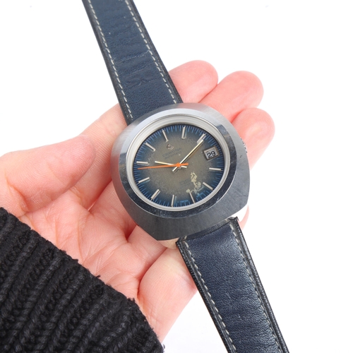 1027 - CERTINA - a Vintage stainless steel DS 288 automatic calendar wristwatch, circa 1970s, ombre blue di... 