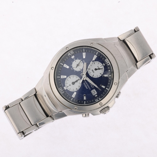 1034 - SEIKO - a stainless steel quartz chronograph calendar bracelet watch, ref. 7T92-0HX0, circa 2010, bl... 