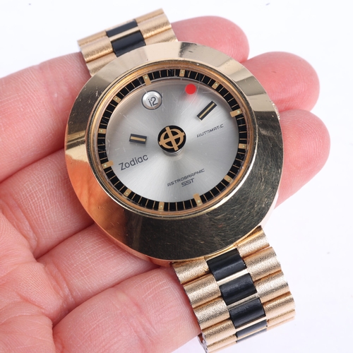 1048 - ZODIAC - a Vintage gold plated stainless steel Astrographic SST 