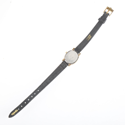 1074 - TUDOR - a lady's gold plated stainless steel Le Royer quartz wristwatch, ref. 15500, champagne dial ... 