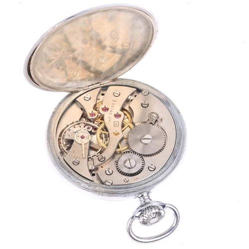 1088 - ZODIAC - an early 20th century nickel-cased open-face keyless pocket watch, silvered dial with Arabi... 