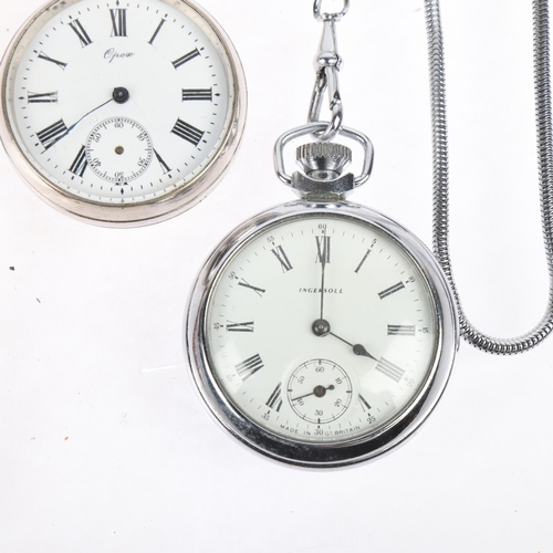 1114 - Various watches, including Waterbury and Ingersoll pocket watches (4)