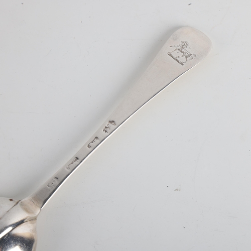 1920 - A George I silver Rattail pattern tablespoon, London 1716, 20cm