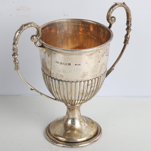 1959 - A George VI silver 2-handled trophy cup, Birmingham 1938, 14cm, 7.5oz