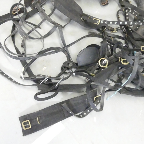 2631 - 2 full sets of pony driving harness including a bridle.