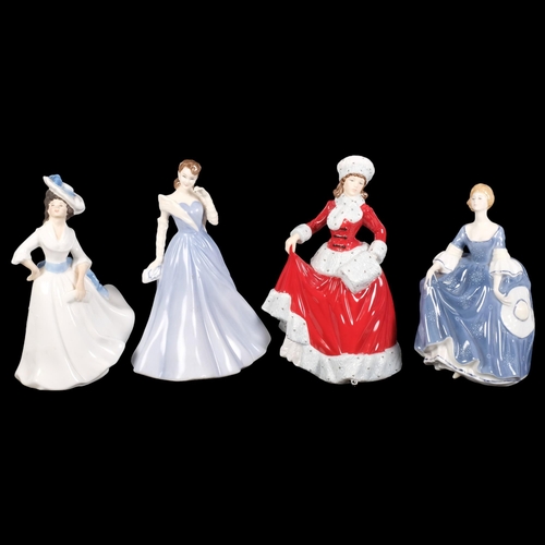 118 - ROYAL DOULTON - 4 figurines, including Hillary HN2335, Abigail HN4044, Margaret HN2397, and Winter H... 