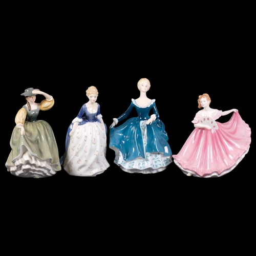 119 - ROYAL DOULTON - 4 figurines, including Alison HN2336, Buttercup HN2309, Janine HN2461, and Elaine HN... 