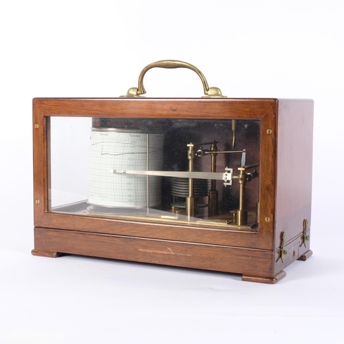 17 - A Casella barograph, cased, numbered 275, L32cm