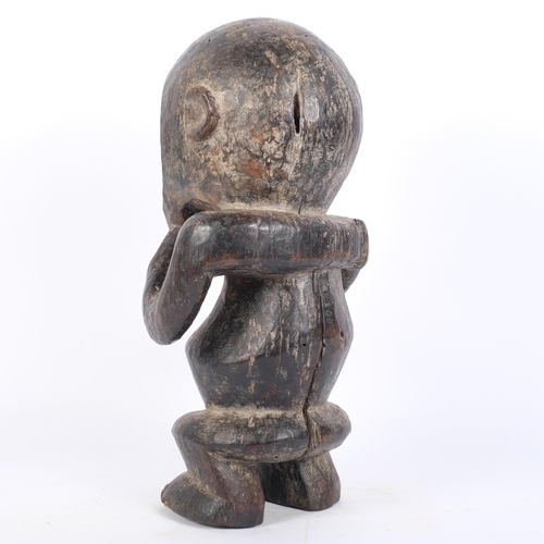 44 - MAMBILA - a Mambila Tadep figure, with carved detail, 20th century, H39cm