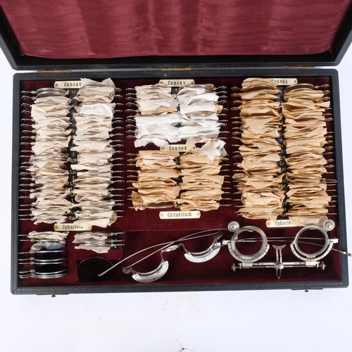 58 - A Vintage cased set of optician's test lenses