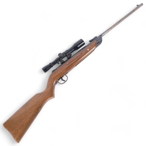 71 - A Diana model 25 1.77 cal air rifle, with a Seagull 4x28 scope, 97cm