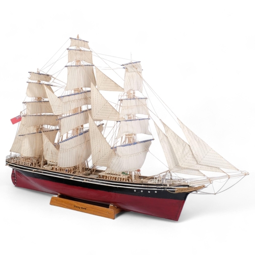 86 - A scratch-built scale model of the Cutty Sark, 75cm