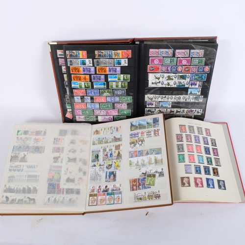 92 - 3 various UK and worldwide stamp albums, including The Windsor Loose Leaf Album For The Stamps Of Gr... 