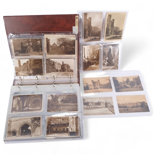 95 - A fascinating album of approx 155 Vintage postcards, all depicting various scenes of Battle Abbey