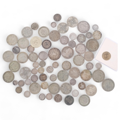 152 - A collection of English pre-decimal silver coins, 14oz