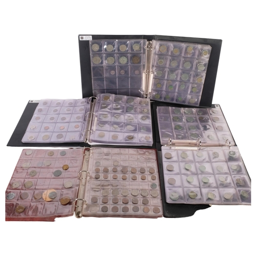 762 - 4 albums of various coins