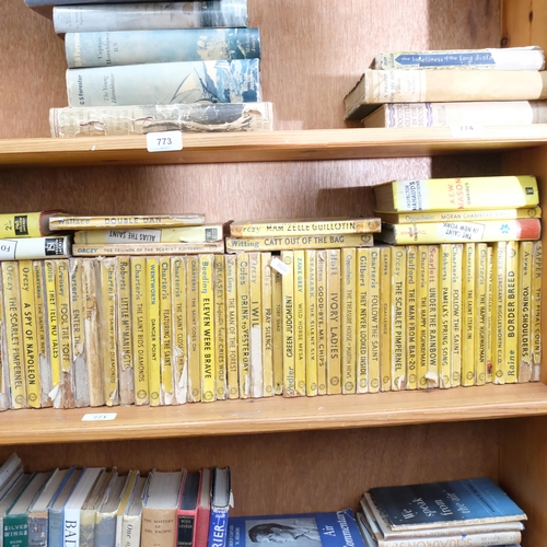 771 - A shelf of Vintage paperback books, published by Hodder & Stoughton