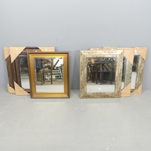 2685 - Six various modern rectangular wall mirrors. Largest 46x68cm.