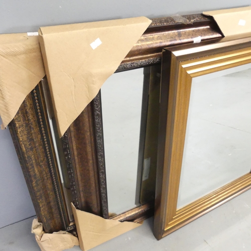 2685 - Six various modern rectangular wall mirrors. Largest 46x68cm.