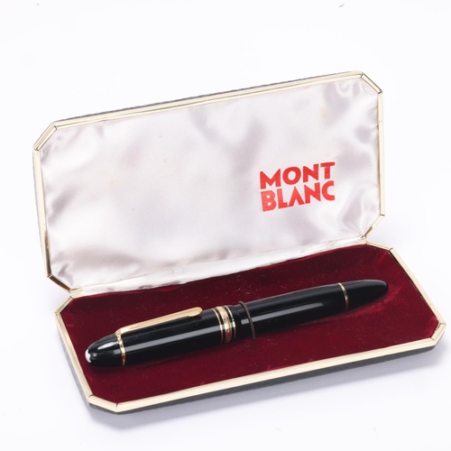 501 - A Montblanc Meisterstuck 149 fountain pen, piston fill and 18ct nib marked 4810, in Montblanc box